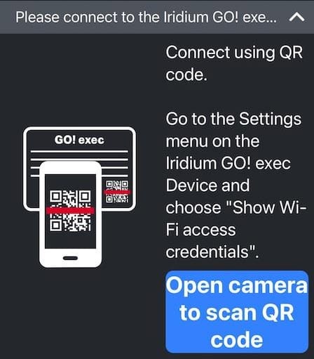 Iridium GO Exec Connect Manually