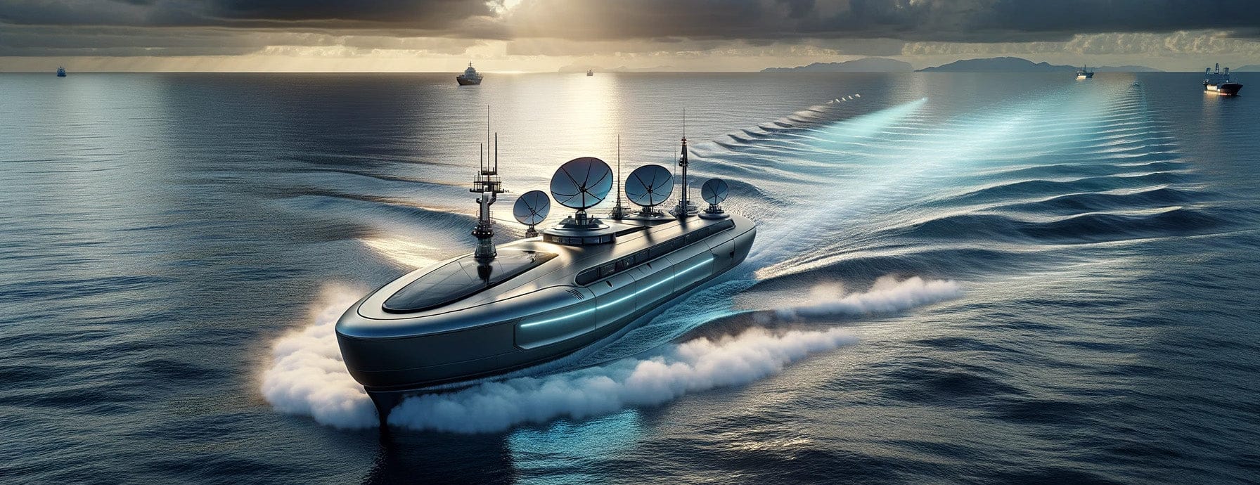 Autonomous Vessel at Sea